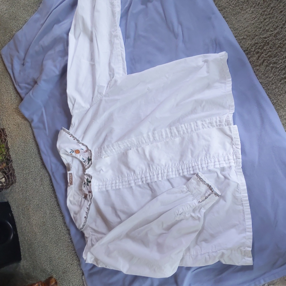 mayur brand white blouse sz l